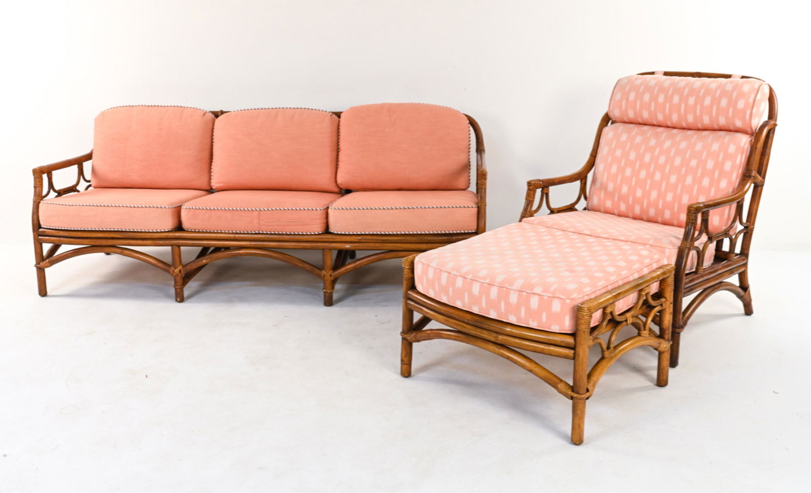 FICKS REED BAMBOO RATTAN PATIO SEATING SUITE (1 of 19)