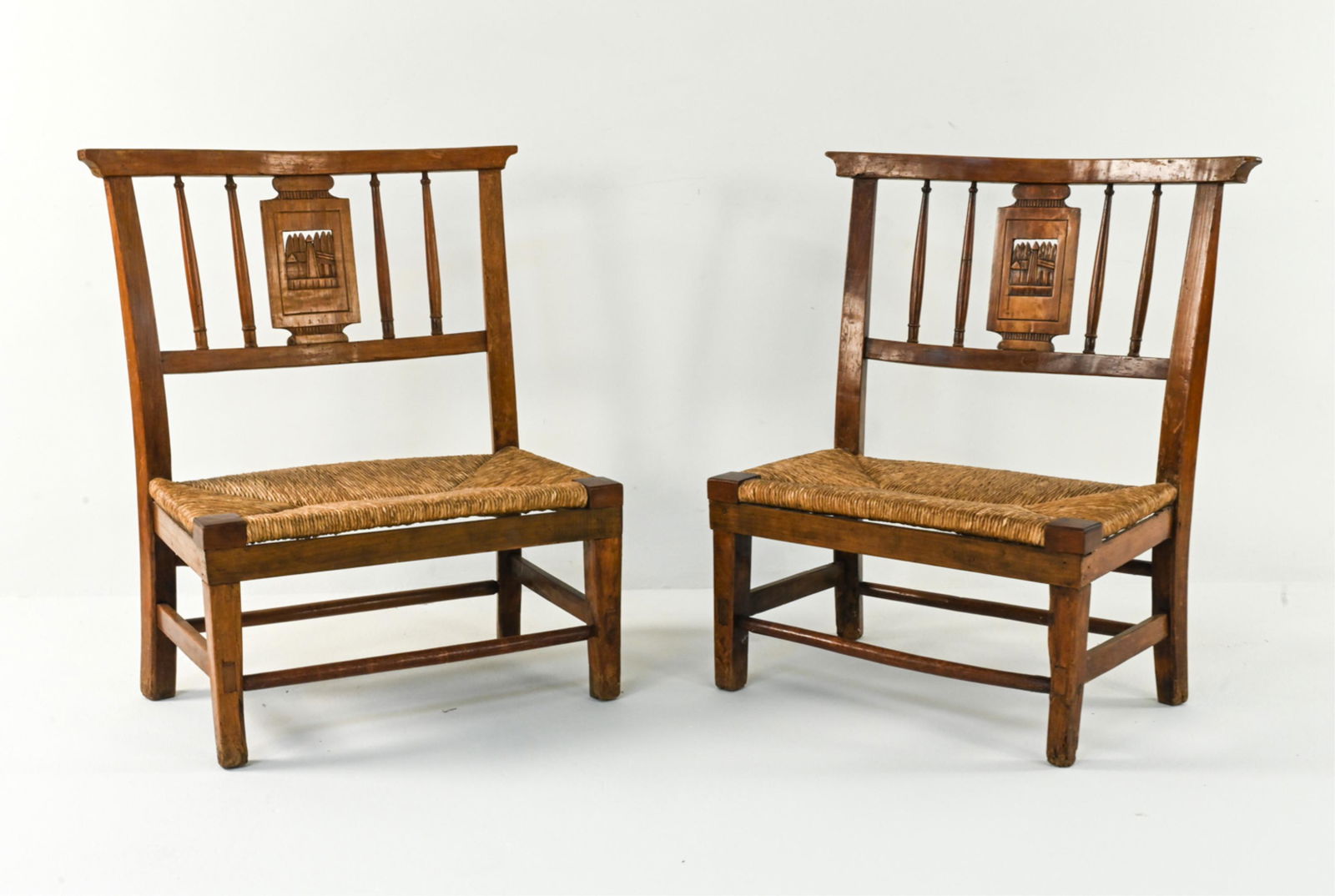 PAIR OF EARLY 19TH C. ANGLO-INDIAN CHAIRS (1 of 9)
