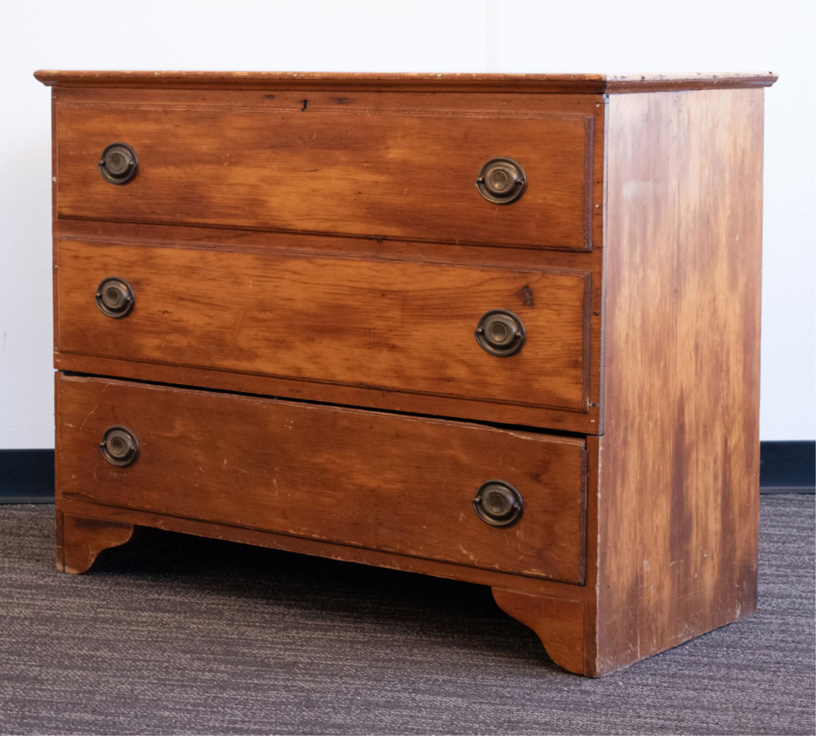 ANTIQUE PINE MULE CHEST / BLANKET CHEST (1 of 20)