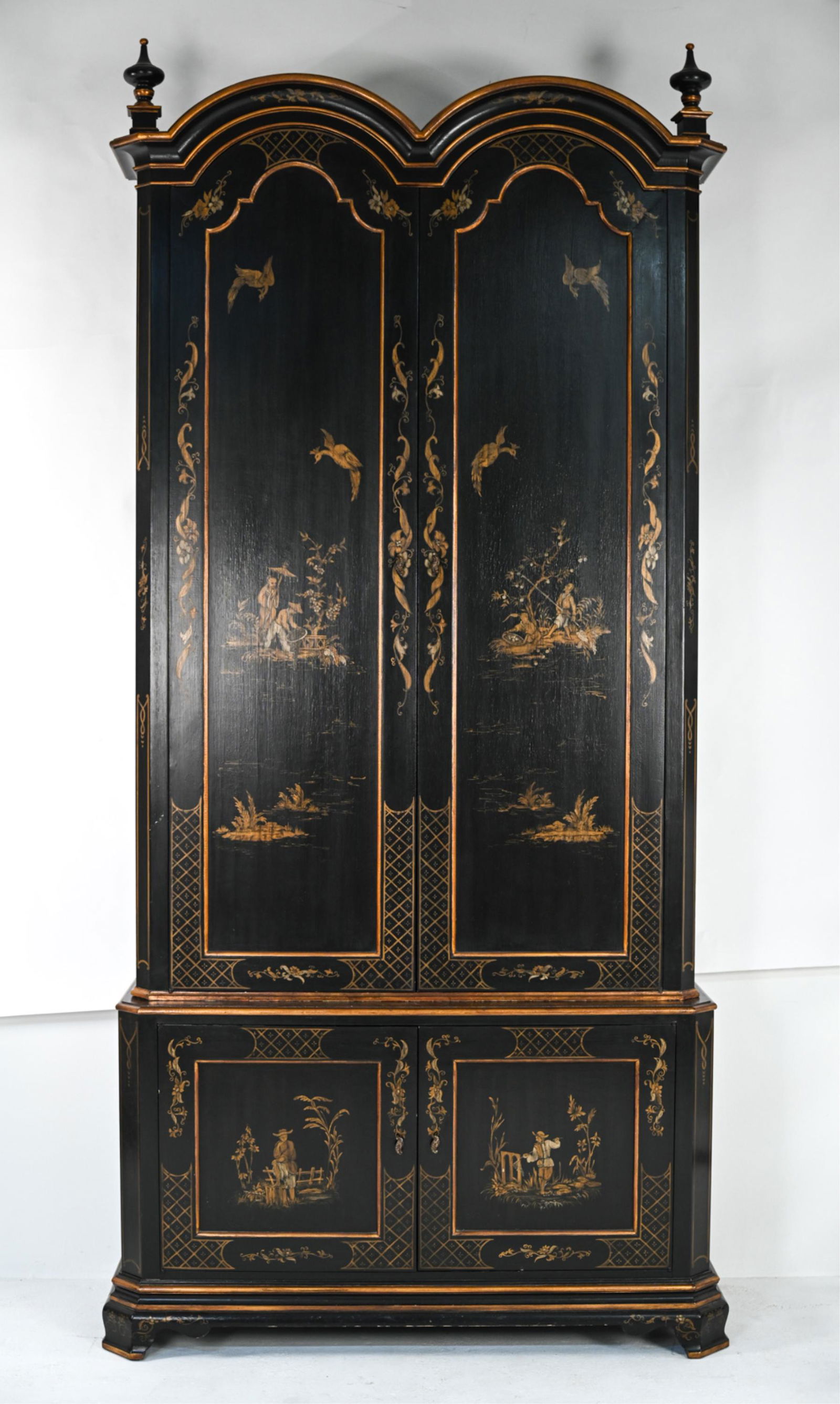 MONUMENTAL CHINOISERIE BOOKCASE CABINET (1 of 20)
