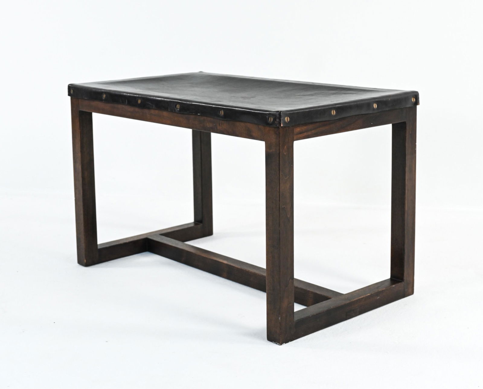 DLV DESIGNS CUSTOM SLUNG LEATHER BENCH (1 of 9)