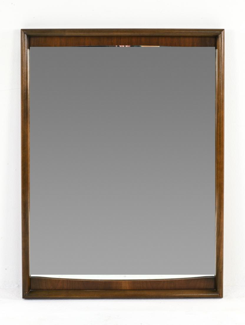 MID-CENTURY WOOD FRAME MIRROR (1 of 7)