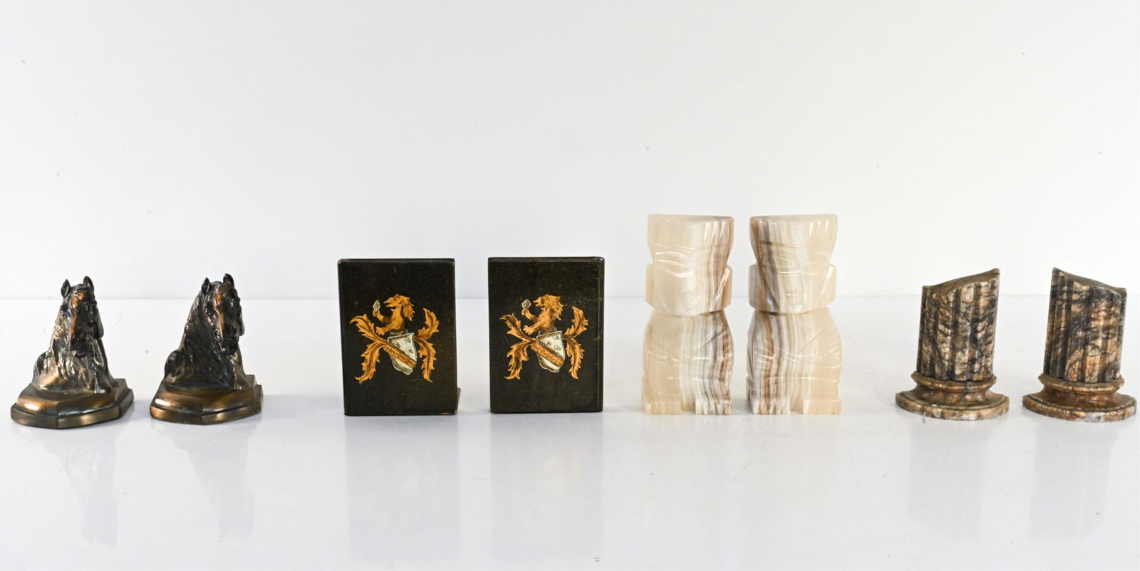 (4) PAIRS OF DECORATIVE BOOKENDS (1 of 15)