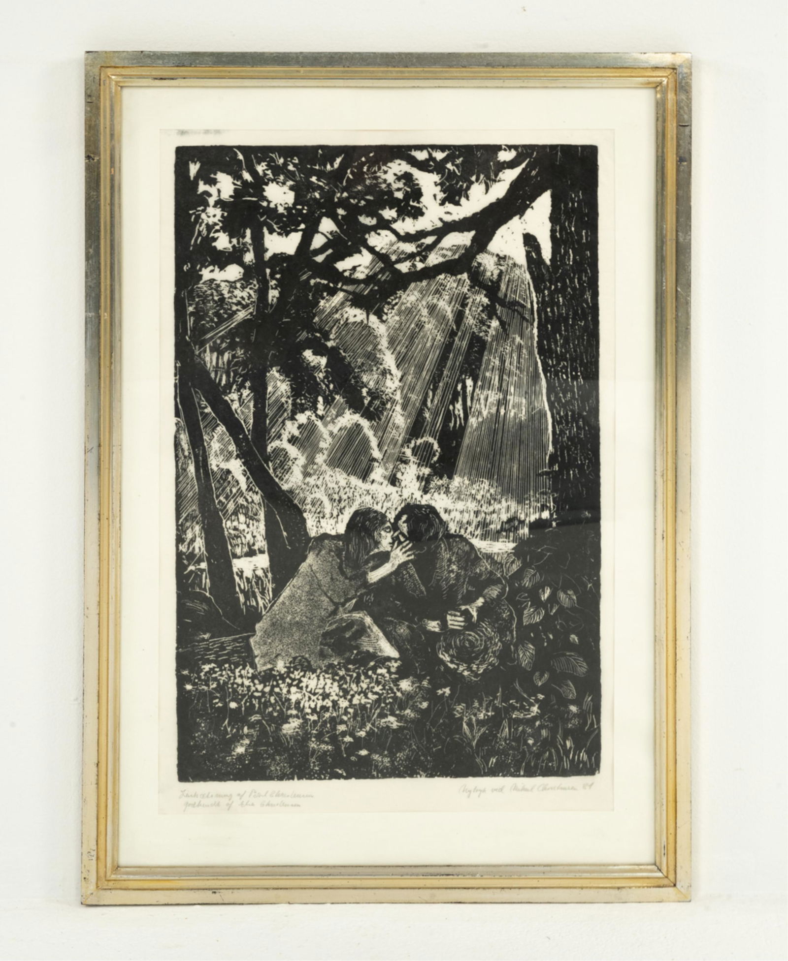 LATE 20TH C. DANISH LINOCUT, SIGNED (1 of 9)