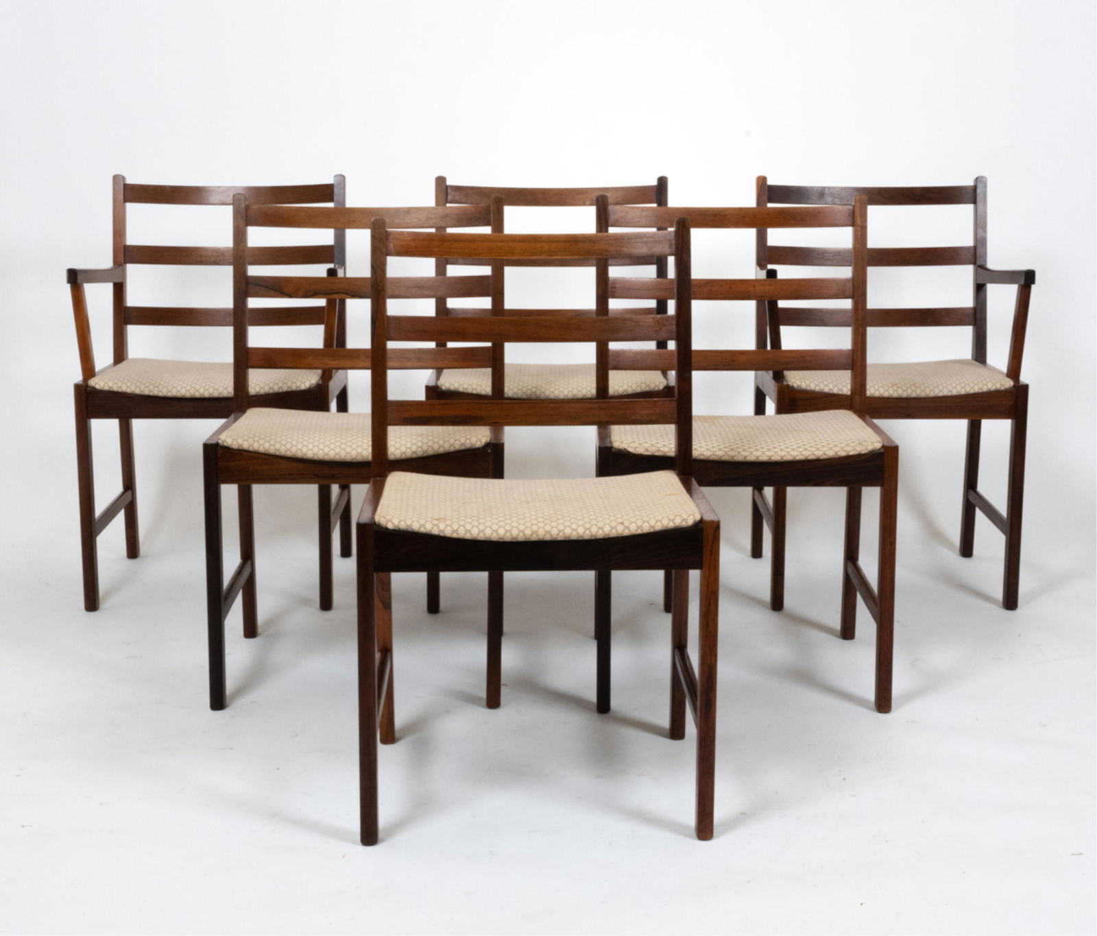 (6) DANISH MODERN ROSEWOOD DINING CHAIRS (1 of 13)