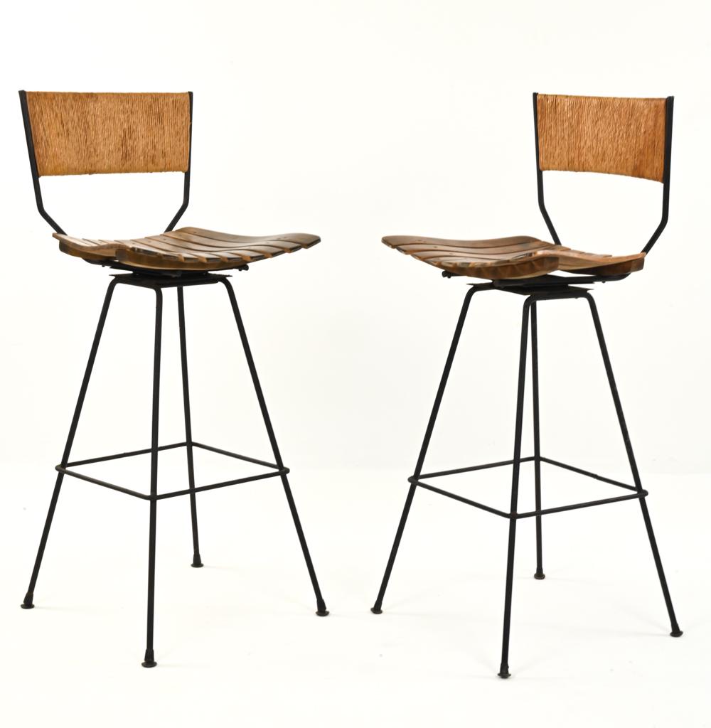 (2) MID-CENTURY ARTHUR UMANOFF BARSTOOLS (1 of 8)