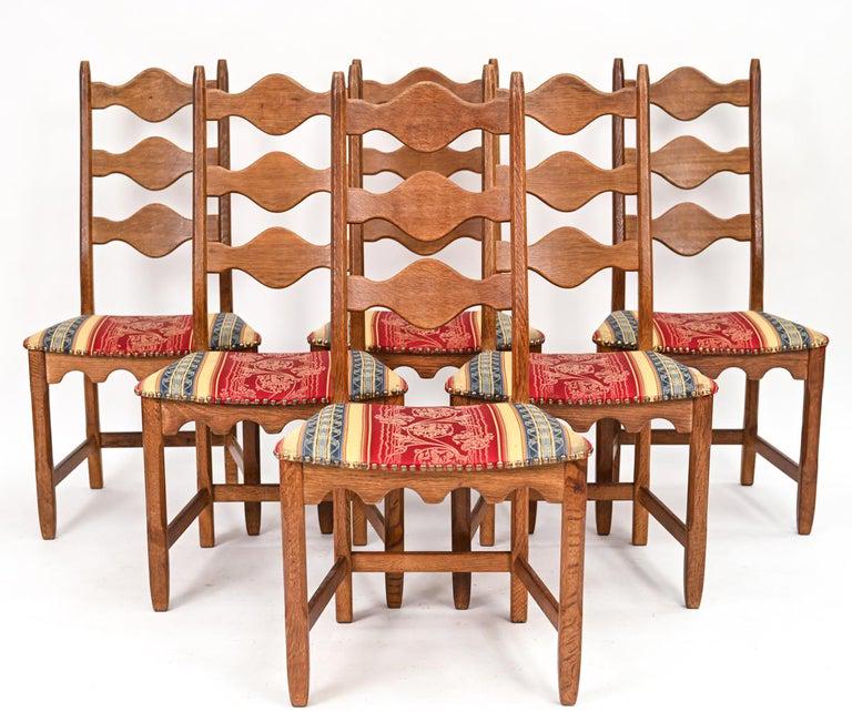 (6) HENNING KJAERNULF "RAZORBLADE" DINING CHAIRS (1 of 15)