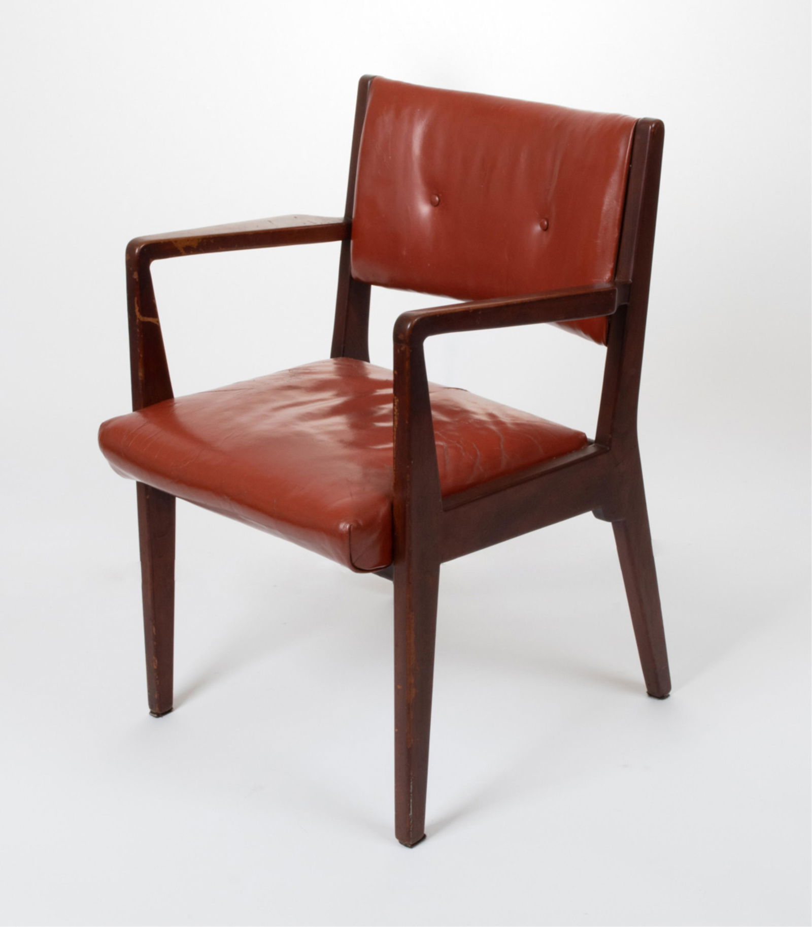 JENS RISOM MODEL C-106 LEATHER ARMCHAIR (1 of 18)