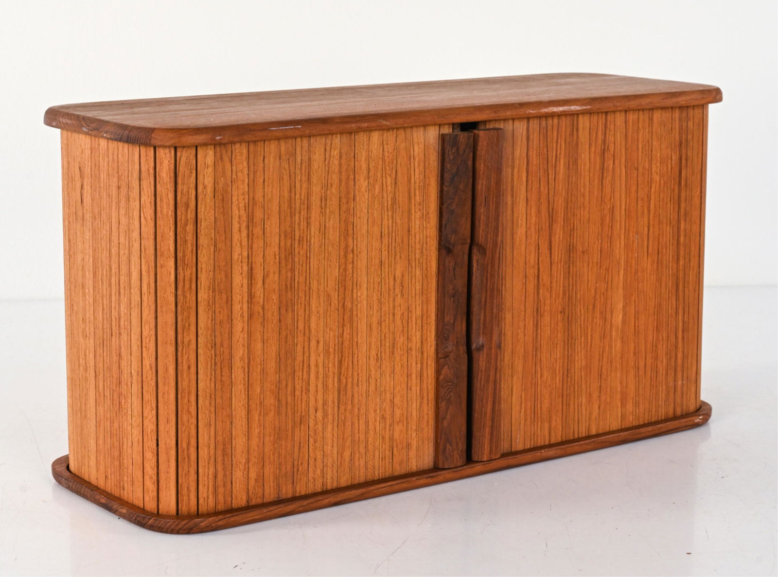 KALMAR TEAK TAMBOUR DOOR STORAGE CUBBY BOX (1 of 11)