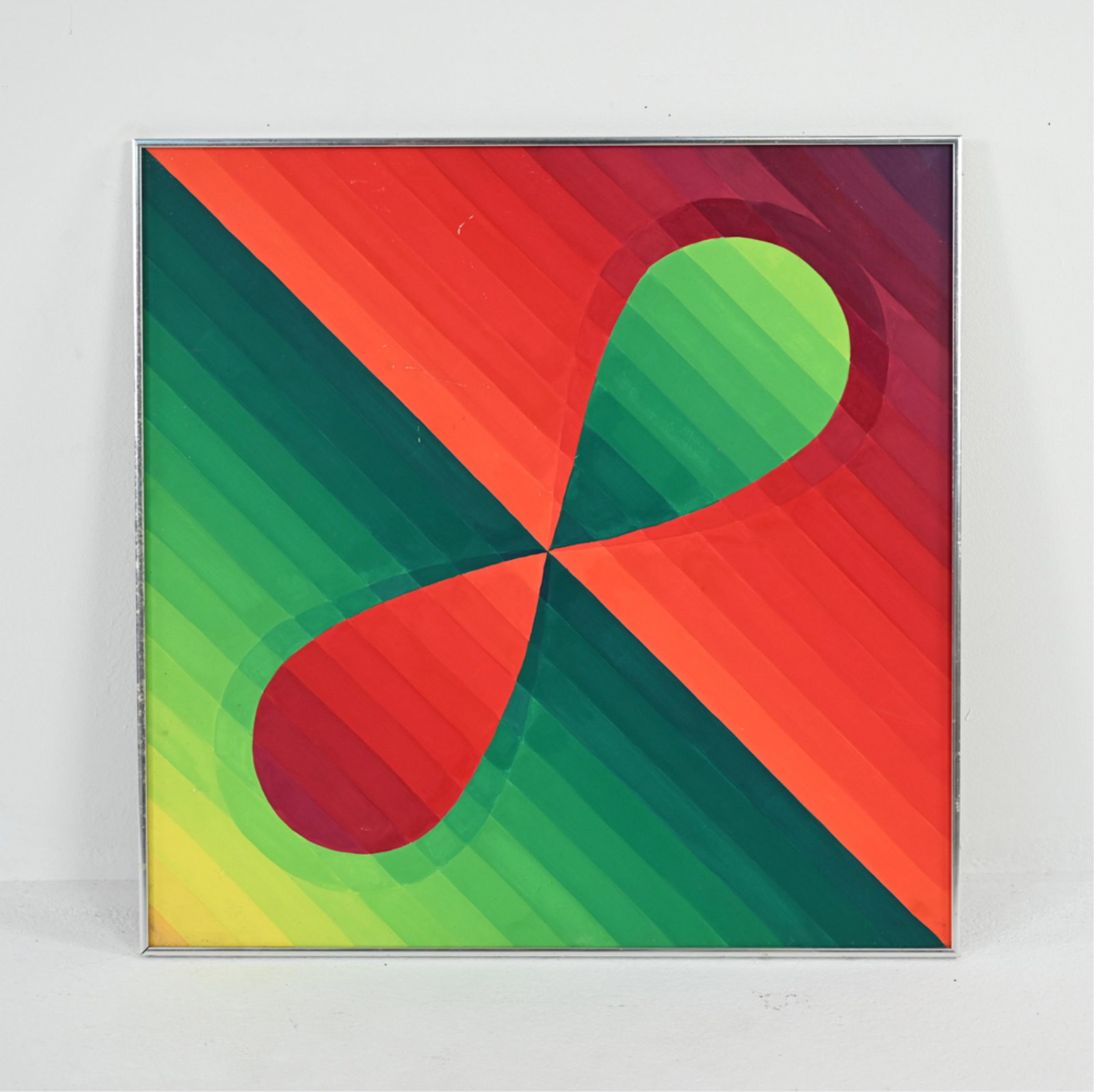 C. JONES 1970'S OP-ART O/B PAINTING (1 of 7)