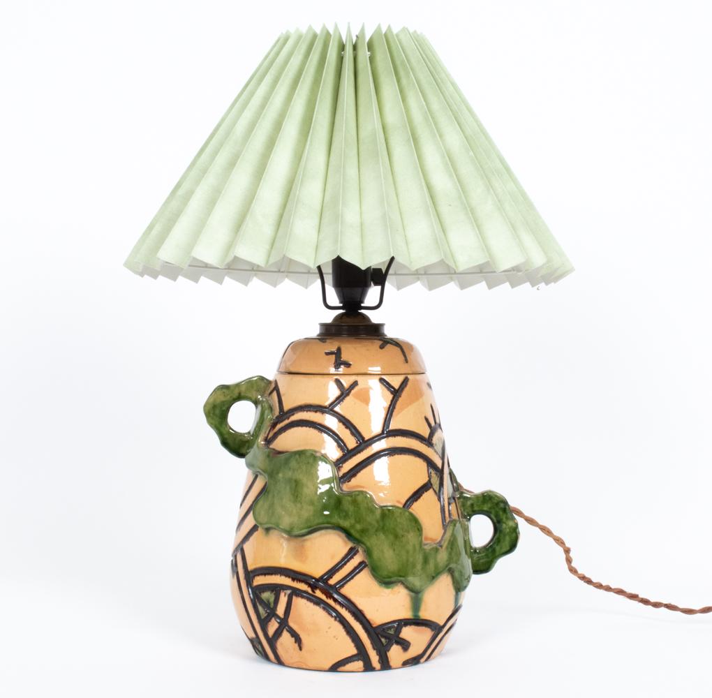 VINTAGE SCANDINAVIAN ART POTTERY LAMP (1 of 20)
