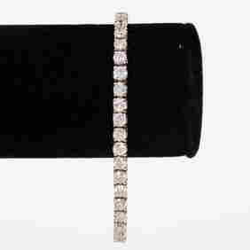 14K WHITE GOLD AND DIAMOND BRACELET (1 of 10)