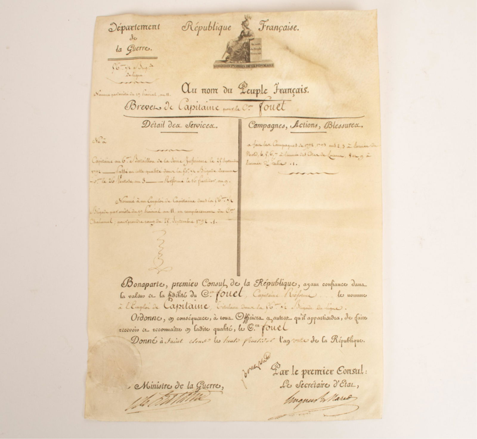 NAPOLEON BONAPARTE DOCUMENT 1804 SIGNED (1 of 10)