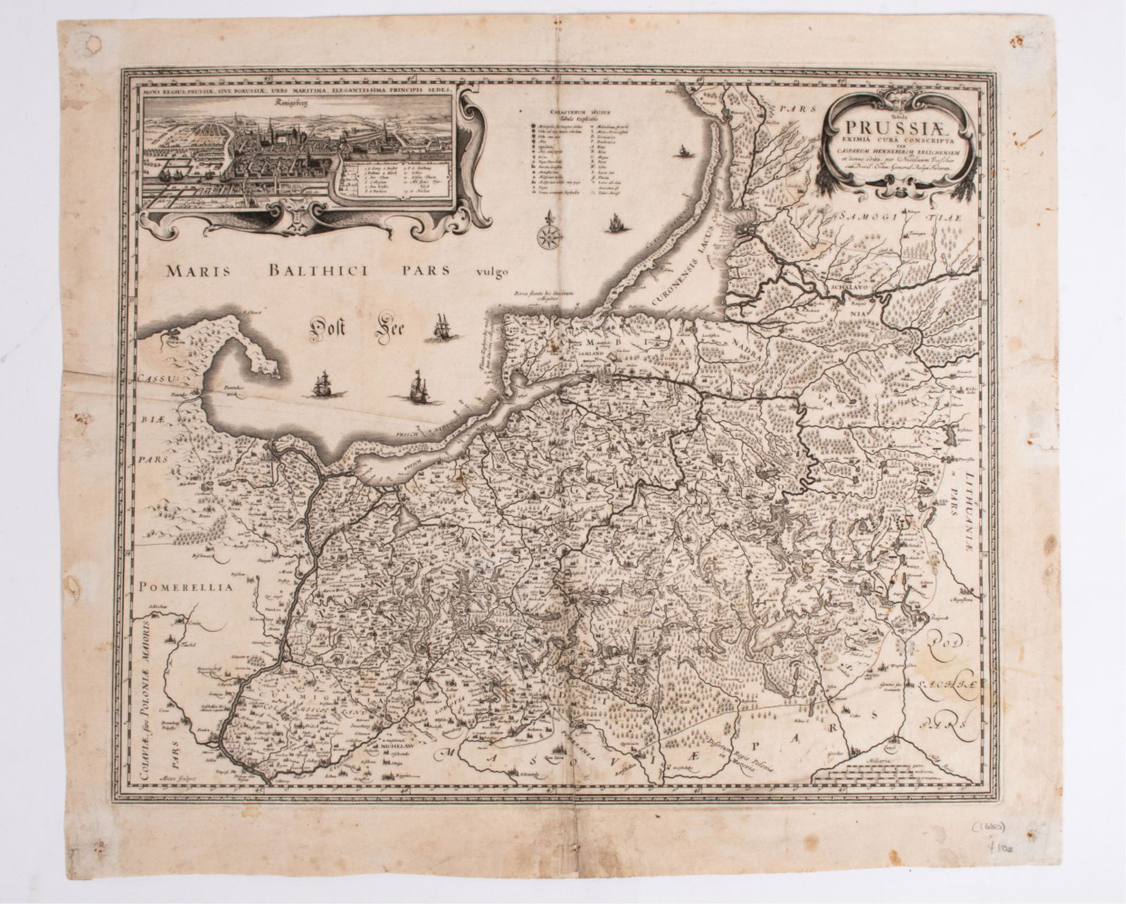 VISSCHER C. 1680 PRUSSIA MAP (1 of 13)