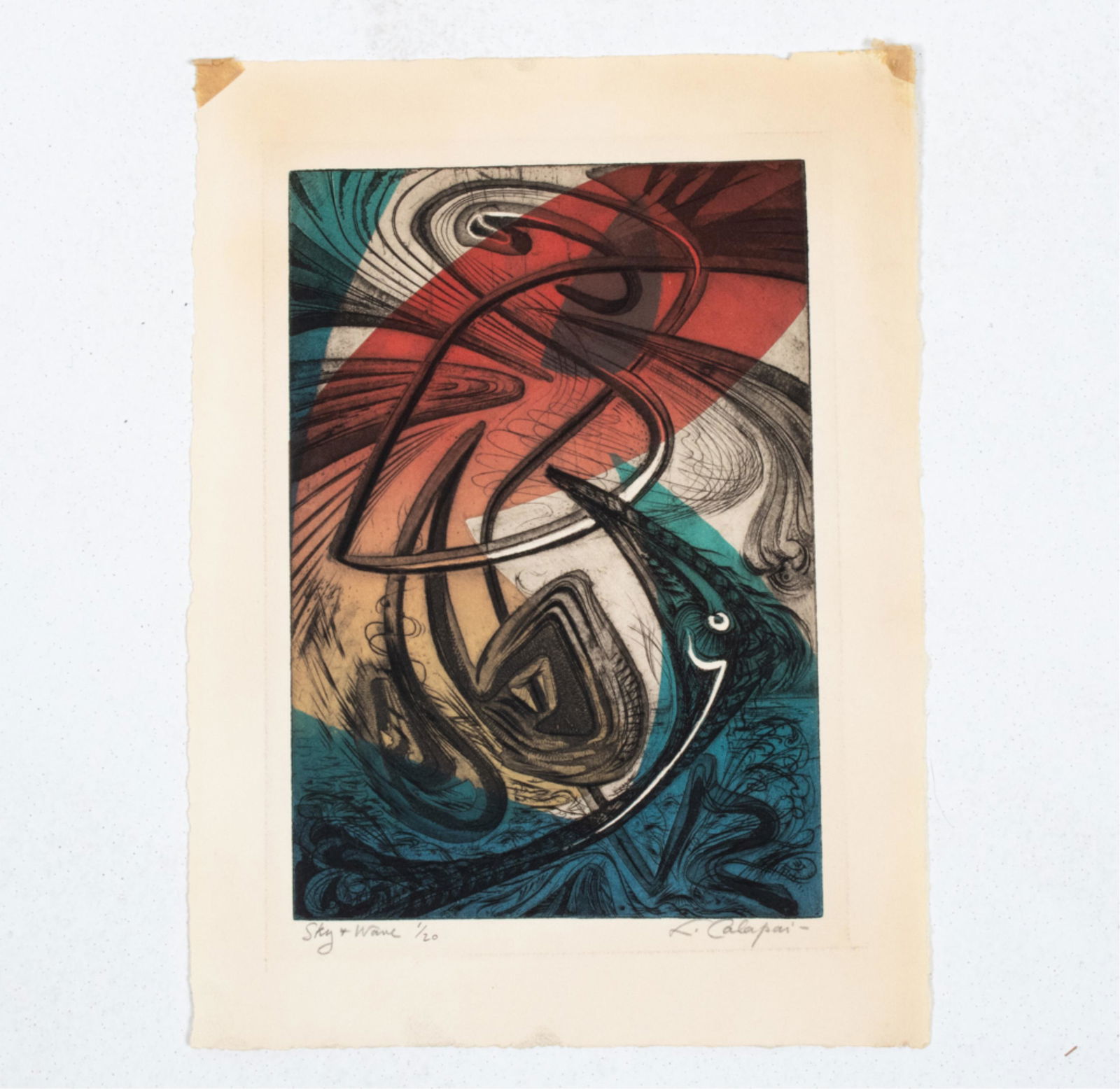 LETTERIO CALAPAI, AMERICAN (1902-1993) ETCHING (1 of 8)