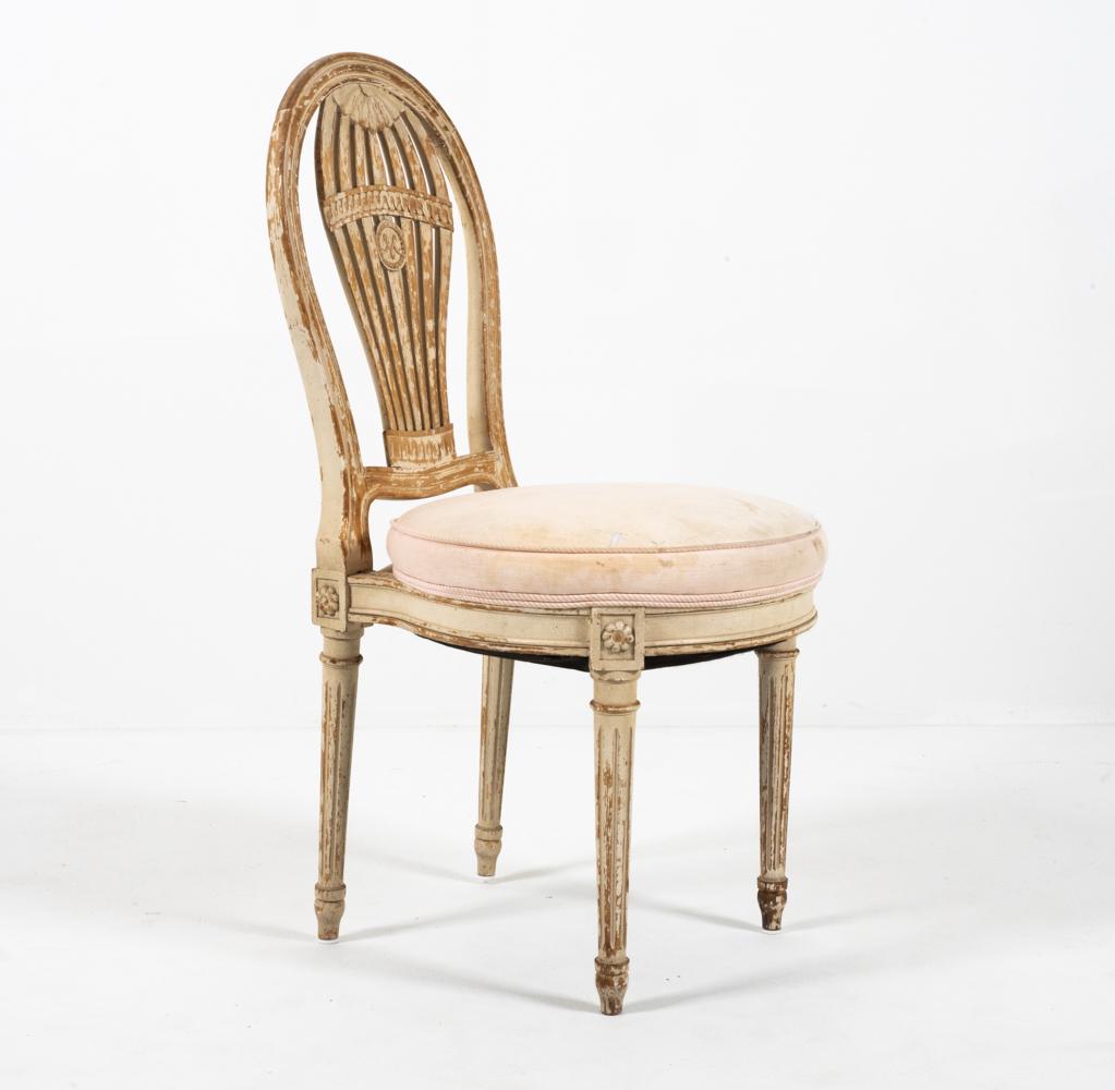 FRENCH LOUIS XVI-STYLE BALLOON BACK SIDE CHAIR (1 of 14)