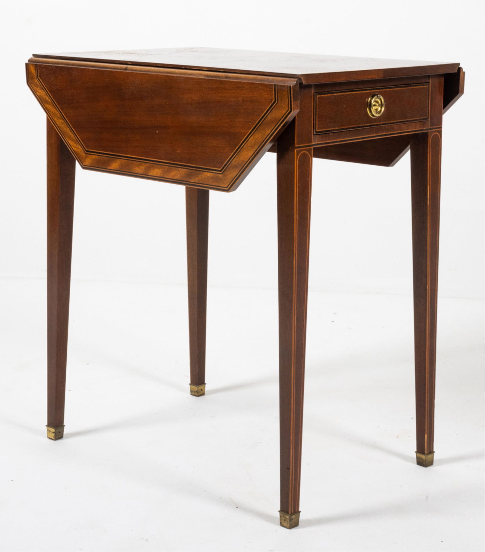 BAKER FURNITURE INLAID PEMBROKE TABLE (1 of 20)