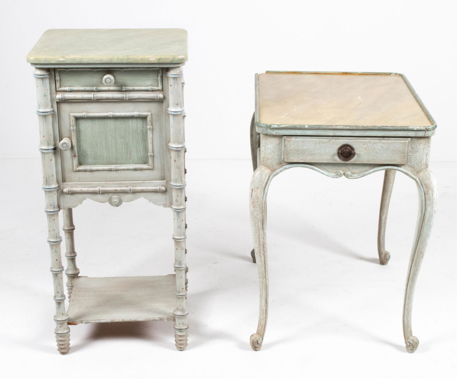 VINTAGE DECORATIVE PAINTED END TABLE & NIGHTSTAND (1 of 18)
