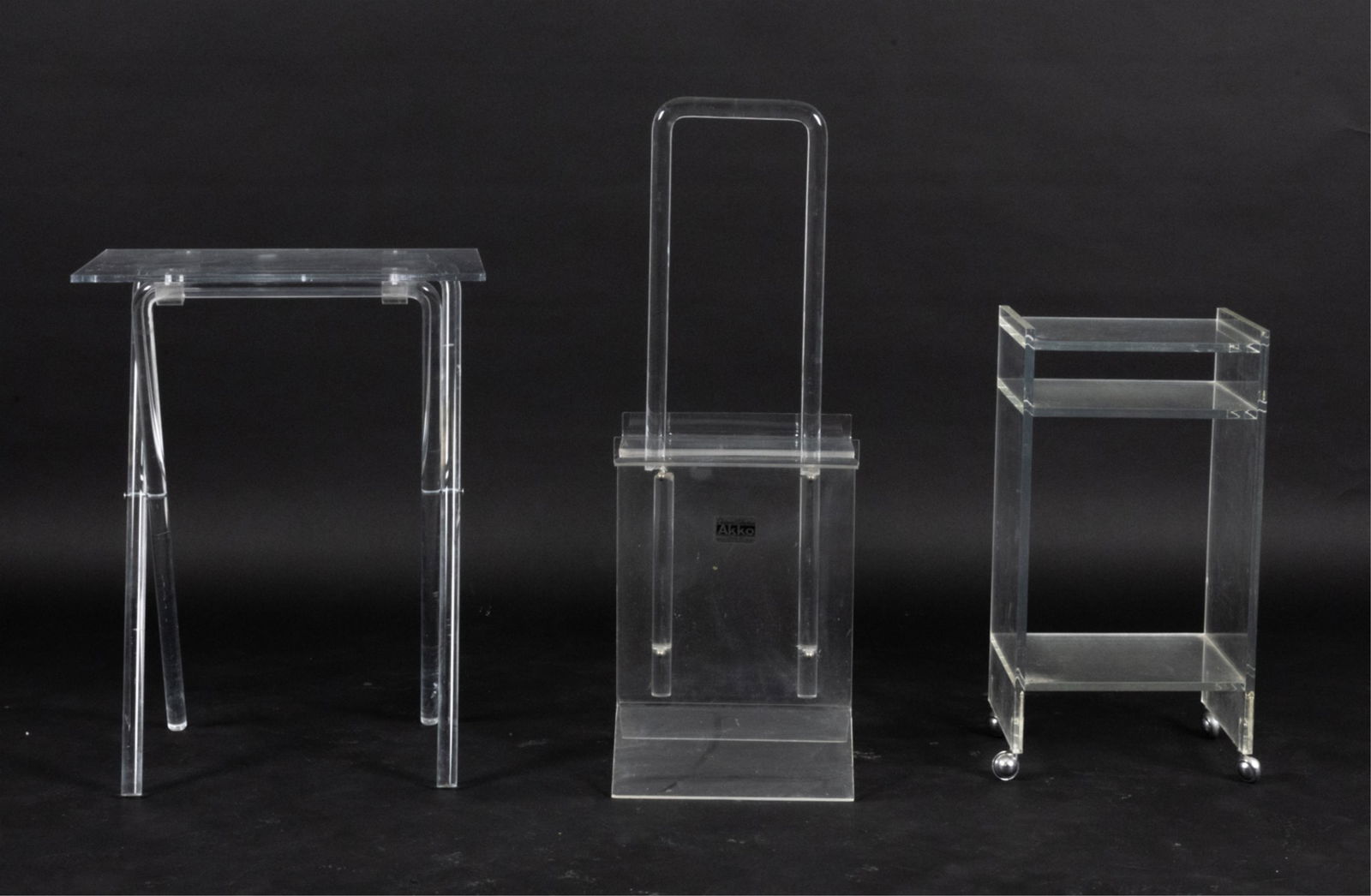 MODERN LUCITE FURNITURE GROUPING (1 of 10)