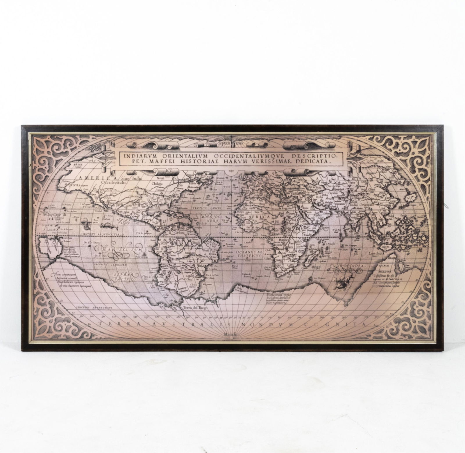 OVERSIZED REPRODUCTION OF A 16TH C. MAP (1 of 12)
