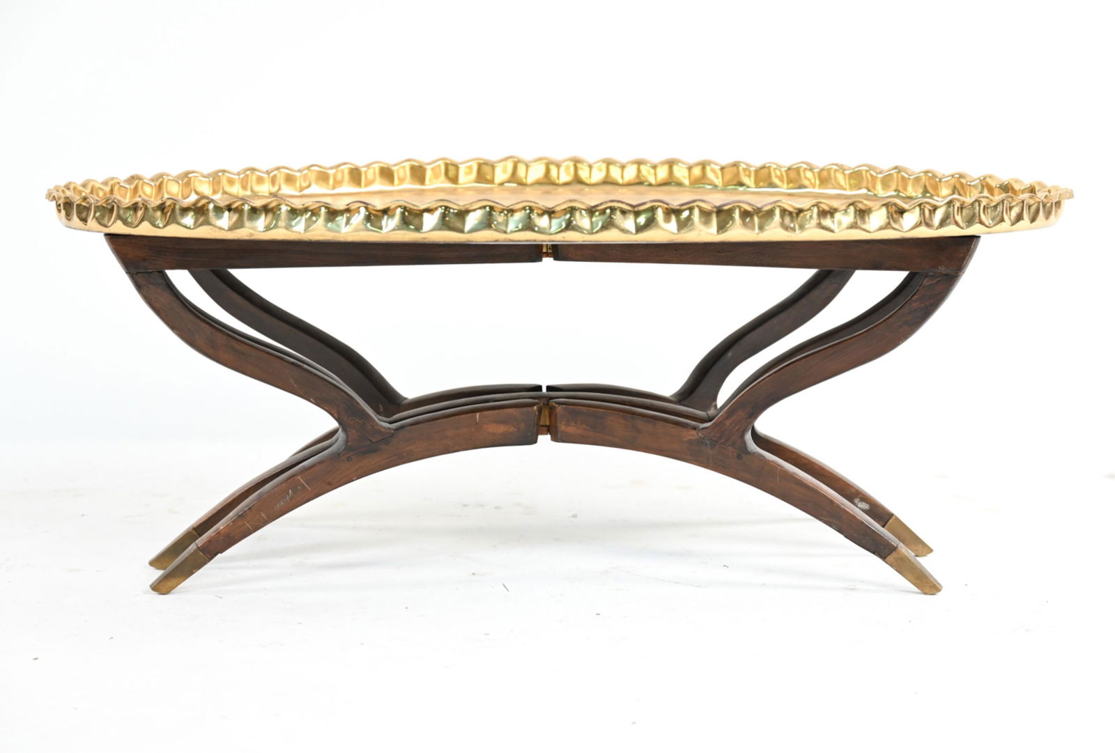 MID-CENTURY BRASS COCKTAIL TABLE ON SPIDER LEGS (1 of 14)