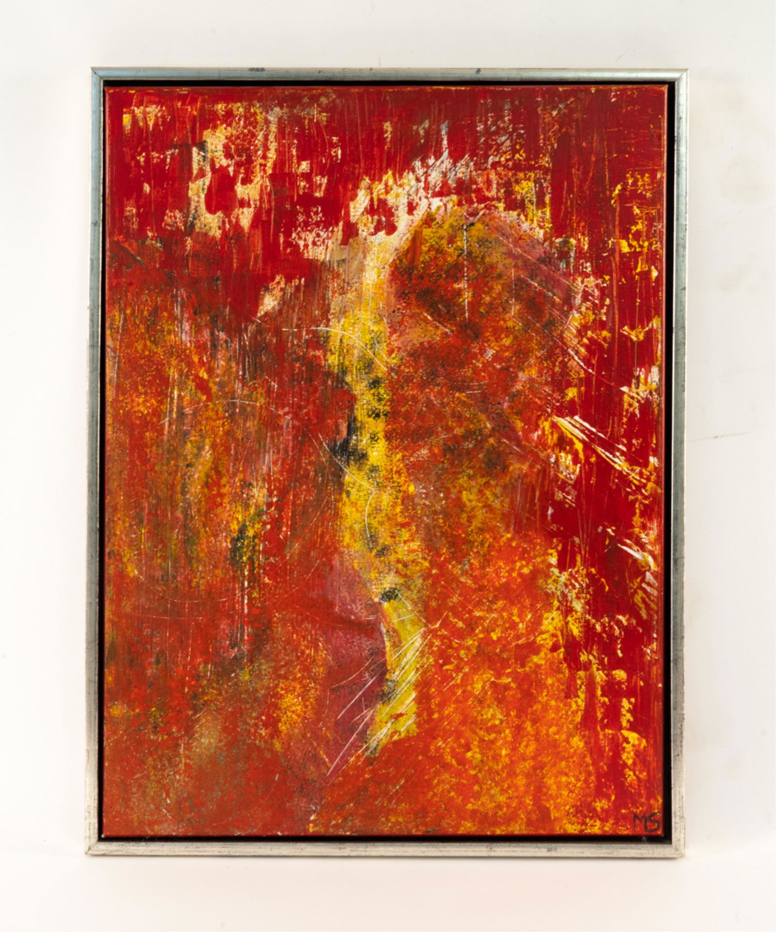 MALENE SAUNTE CONTEMPORARY ABSTRACT O/C (1 of 6)