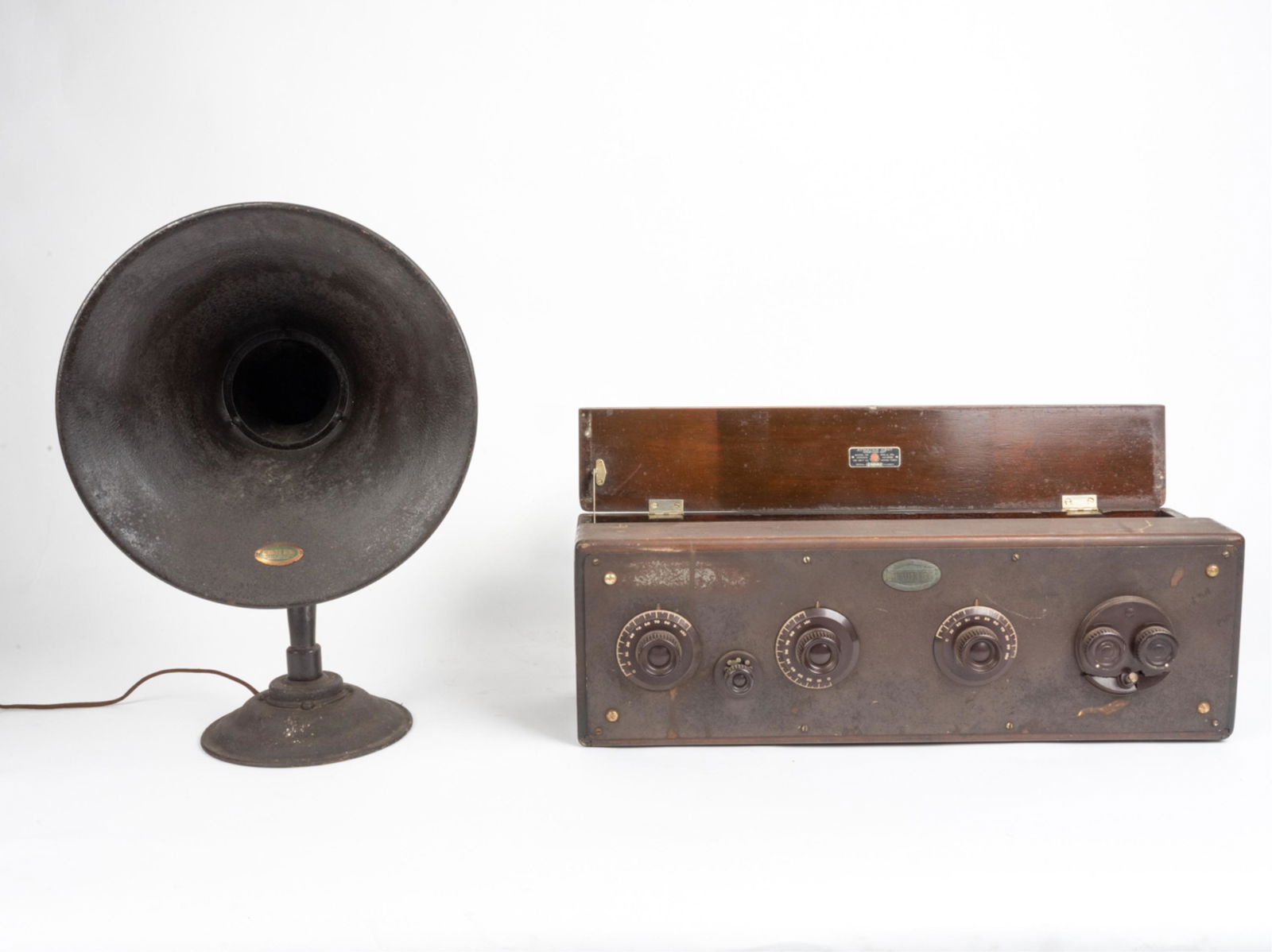 ATWATER KENT MODEL 20 RADIO & MODEL H LOUDSPEAKER (1 of 15)