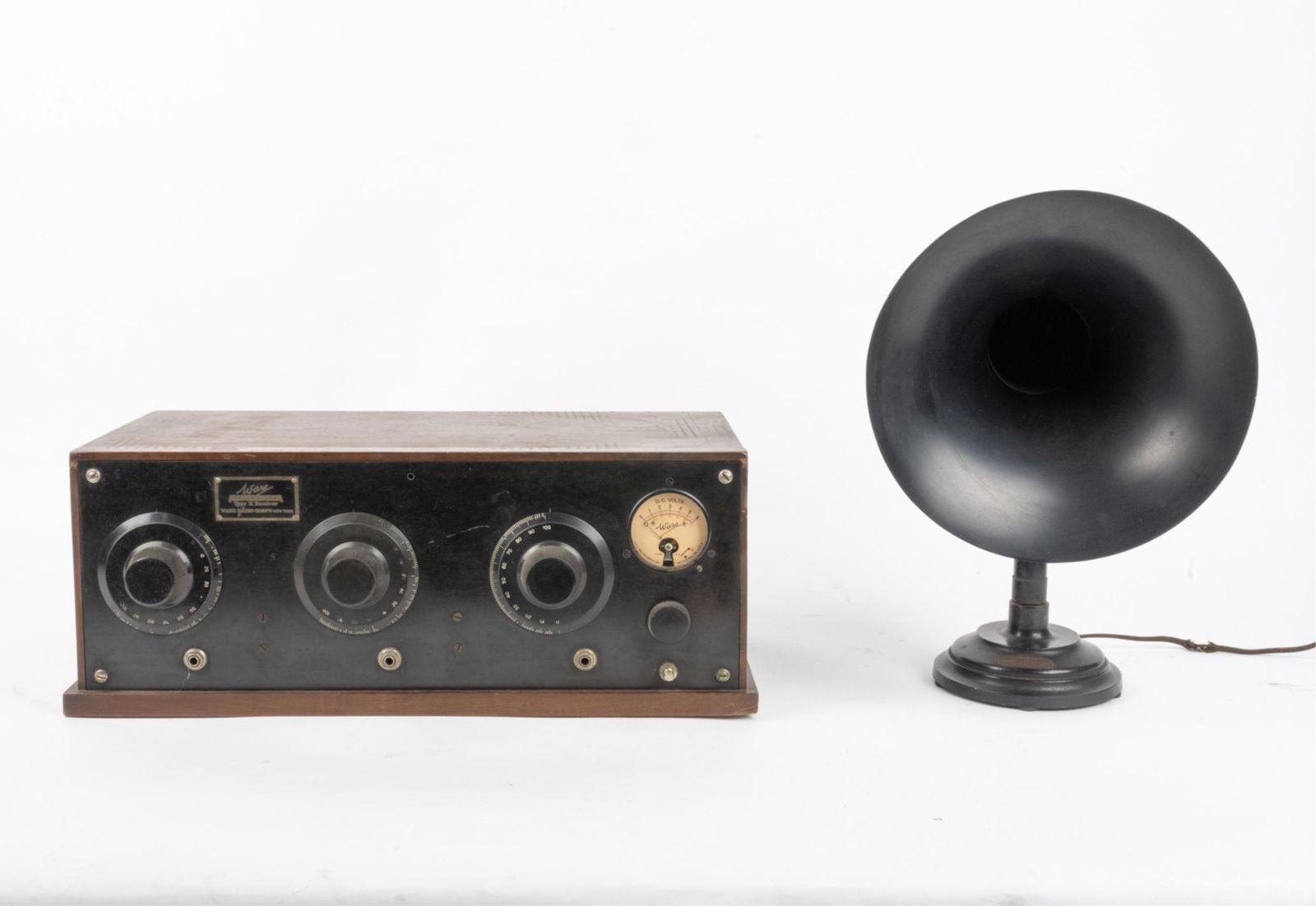 WARE RADIO TYPE X RECEIVER & TRIMM LOUDSPEAKER (1 of 13)