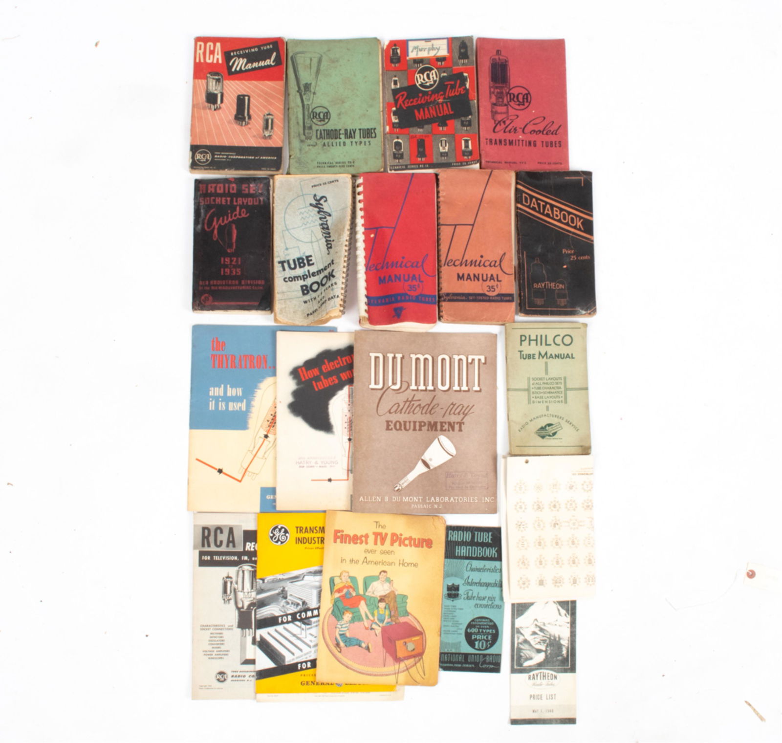 GROUPING OF EARLY TUBE MANUALS (1 of 9)