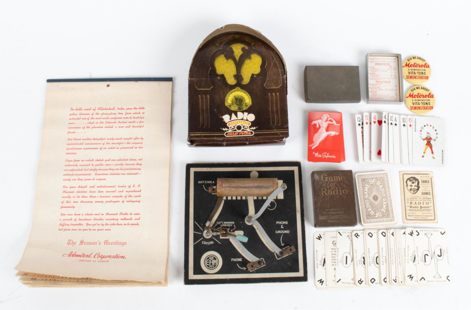 GROUPING OF RADIO MEMORABILIA & COLLECTIBLES (1 of 20)