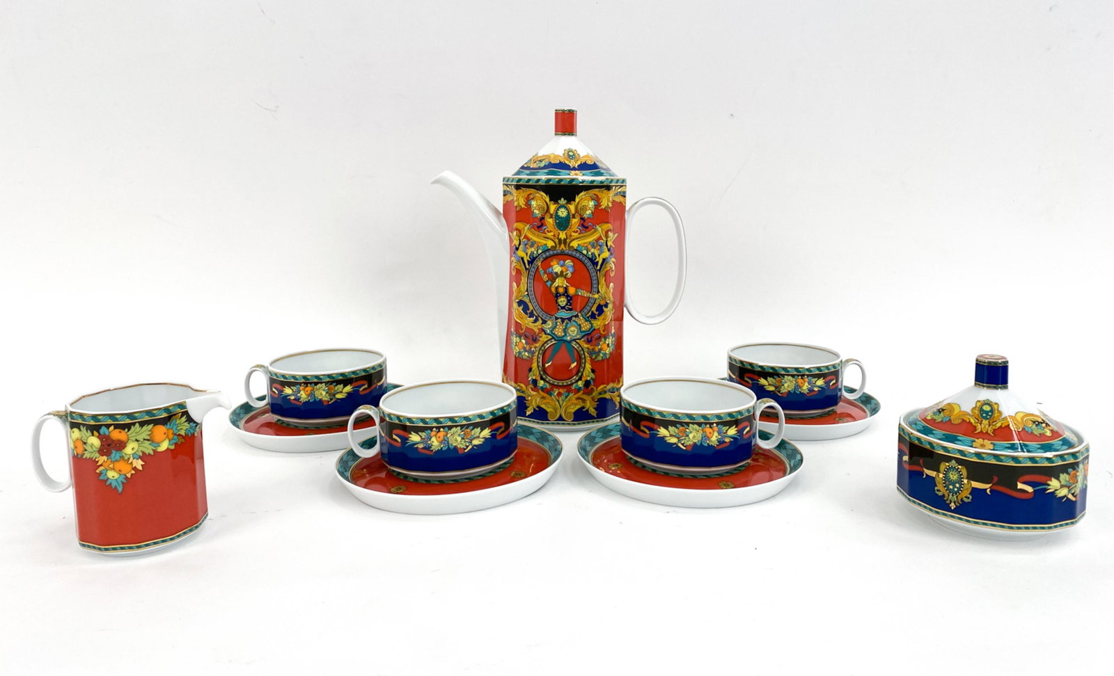 VERSACE LE ROI SOLEIL ROSENTHAL COFFEE SET (1 of 8)