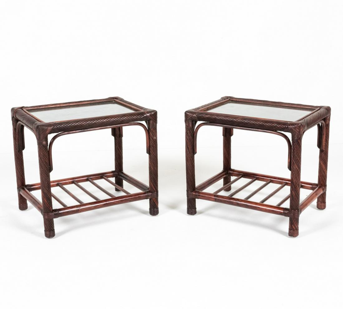 PAIR OF ATTR. DUX SWEDISH MID-CENTURY END TABLES (1 of 12)