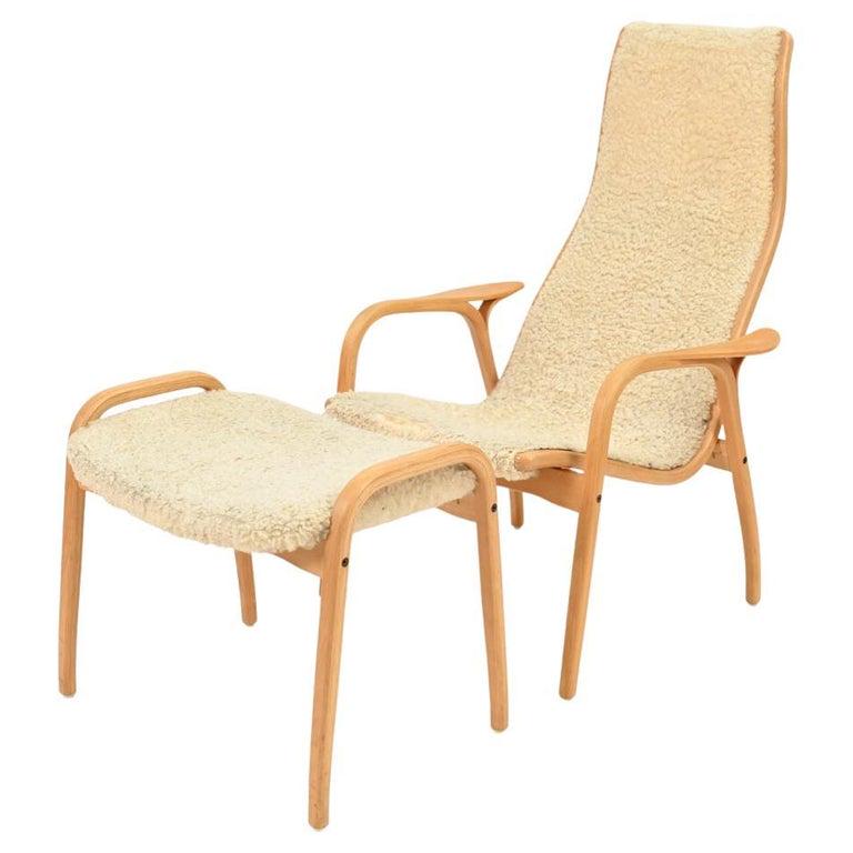 YNGVE EKSTROM LAMINO LOUNGE CHAIR & OTTOMAN (1 of 10)