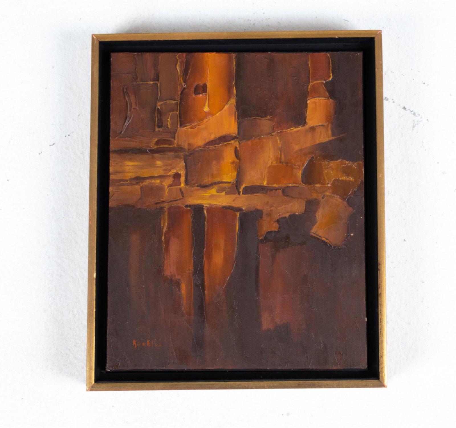 ROY KOEHLER, JR. MID-CENTURY SMALL ABSTRACT O/B (1 of 7)