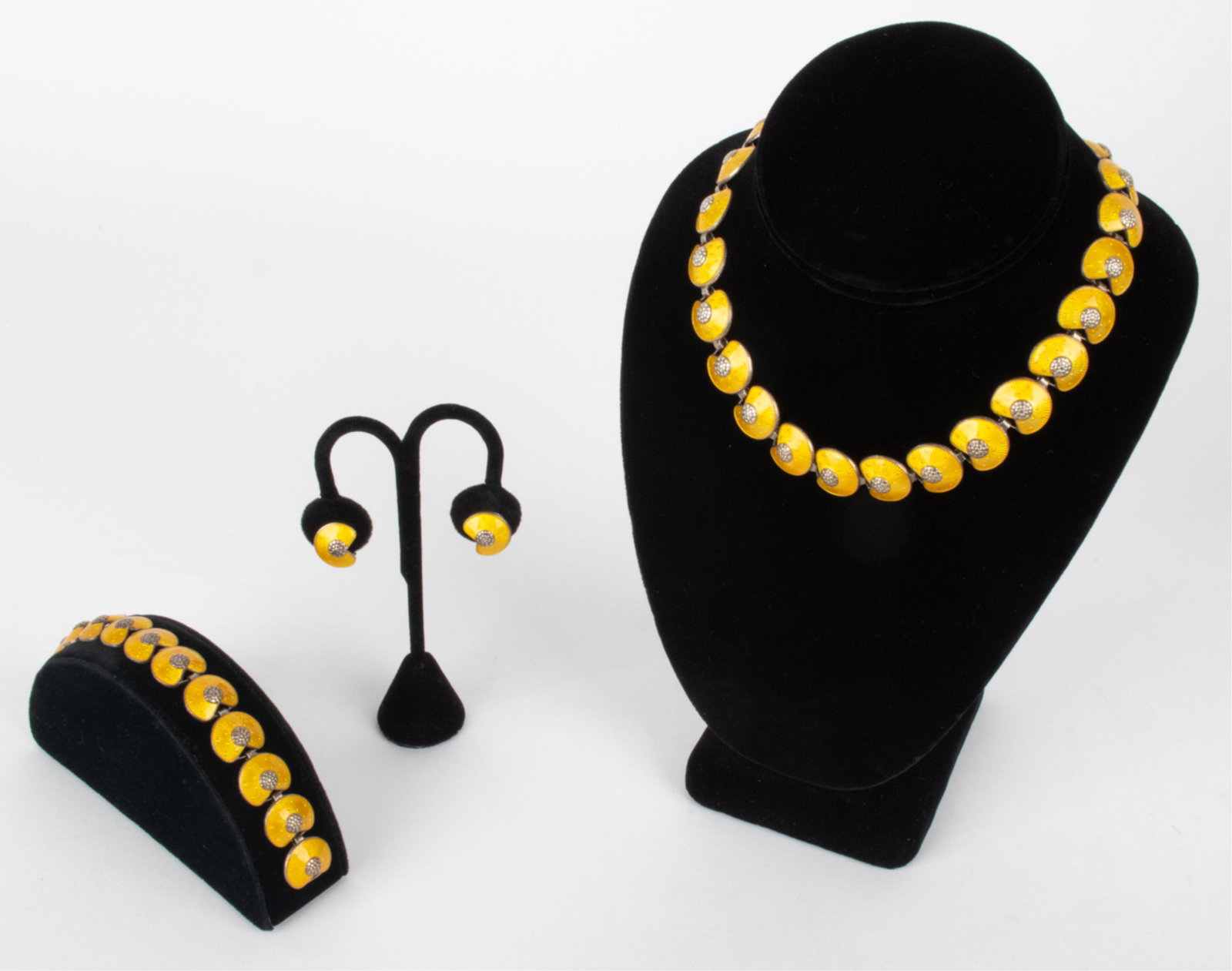 ALBERT SCHARNING NORWAY RETRO SILVER ENAMEL SUITE (1 of 20)