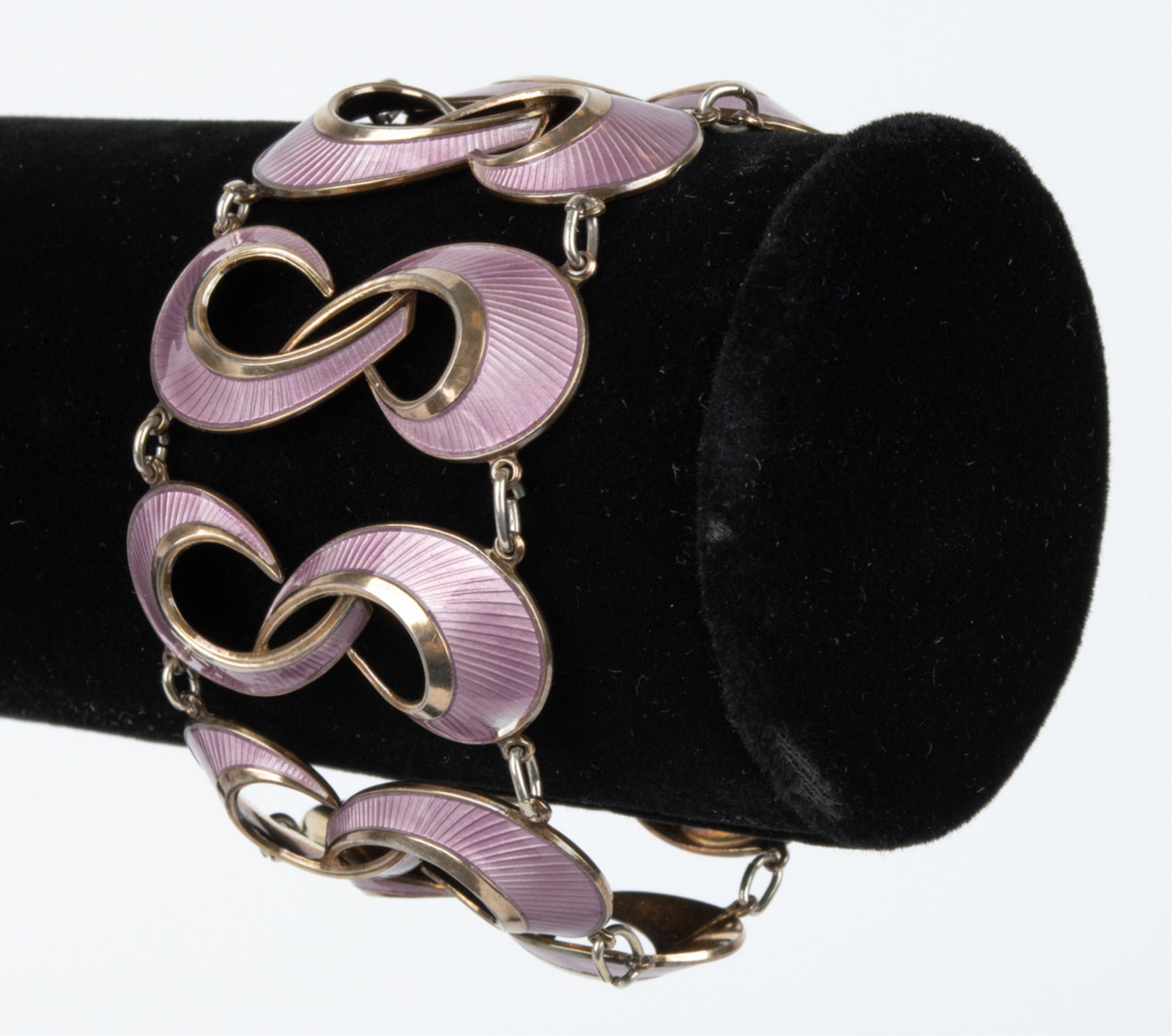 HANS MYHRE NORWAY STERLING & ENAMEL BRACELET (1 of 10)