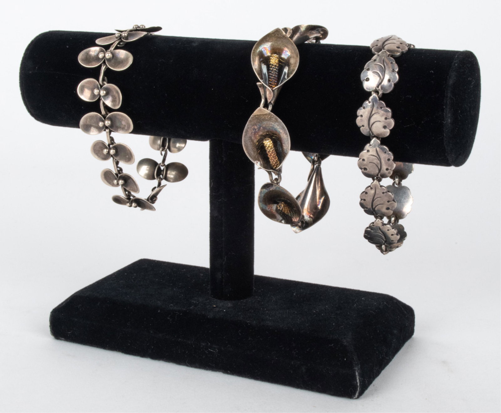 (3) DANISH MODERNIST STERLING SILVER BRACELETS (1 of 11)