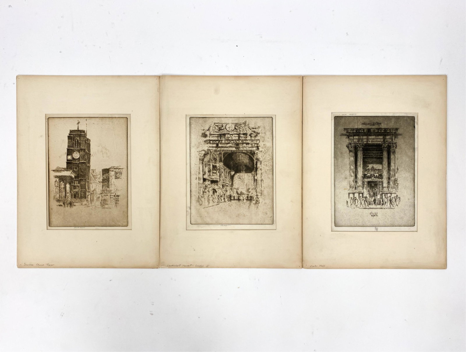 (3) JOSEPH PENNELL (1857-1926) ETCHINGS LONDON (1 of 16)