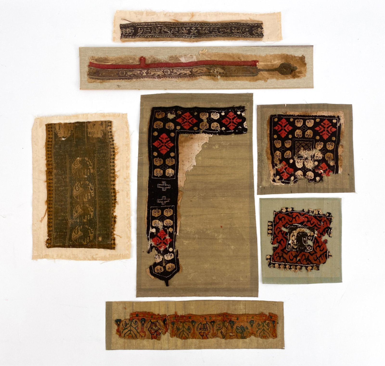 (7) COPTIC TEXTILE FRAGMENTS (1 of 17)