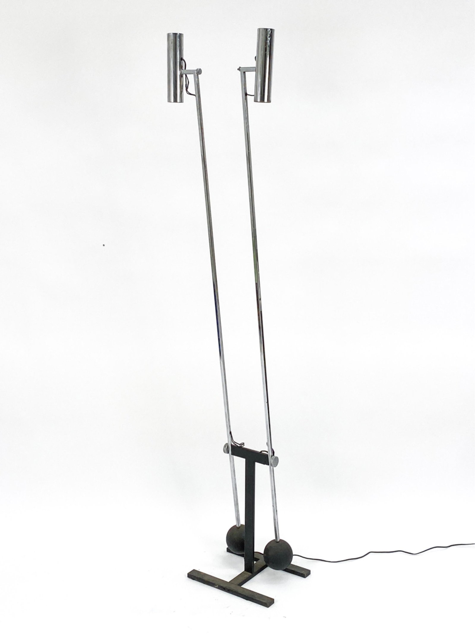 ATTR. ROBERT SONNEMAN DOUBLE-ARM FLOOR LAMP (1 of 9)