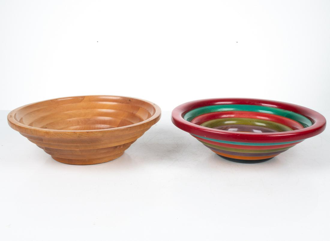 (2) MANZONI PIETRO FOR VIETRI WOODEN BOWLS (1 of 15)