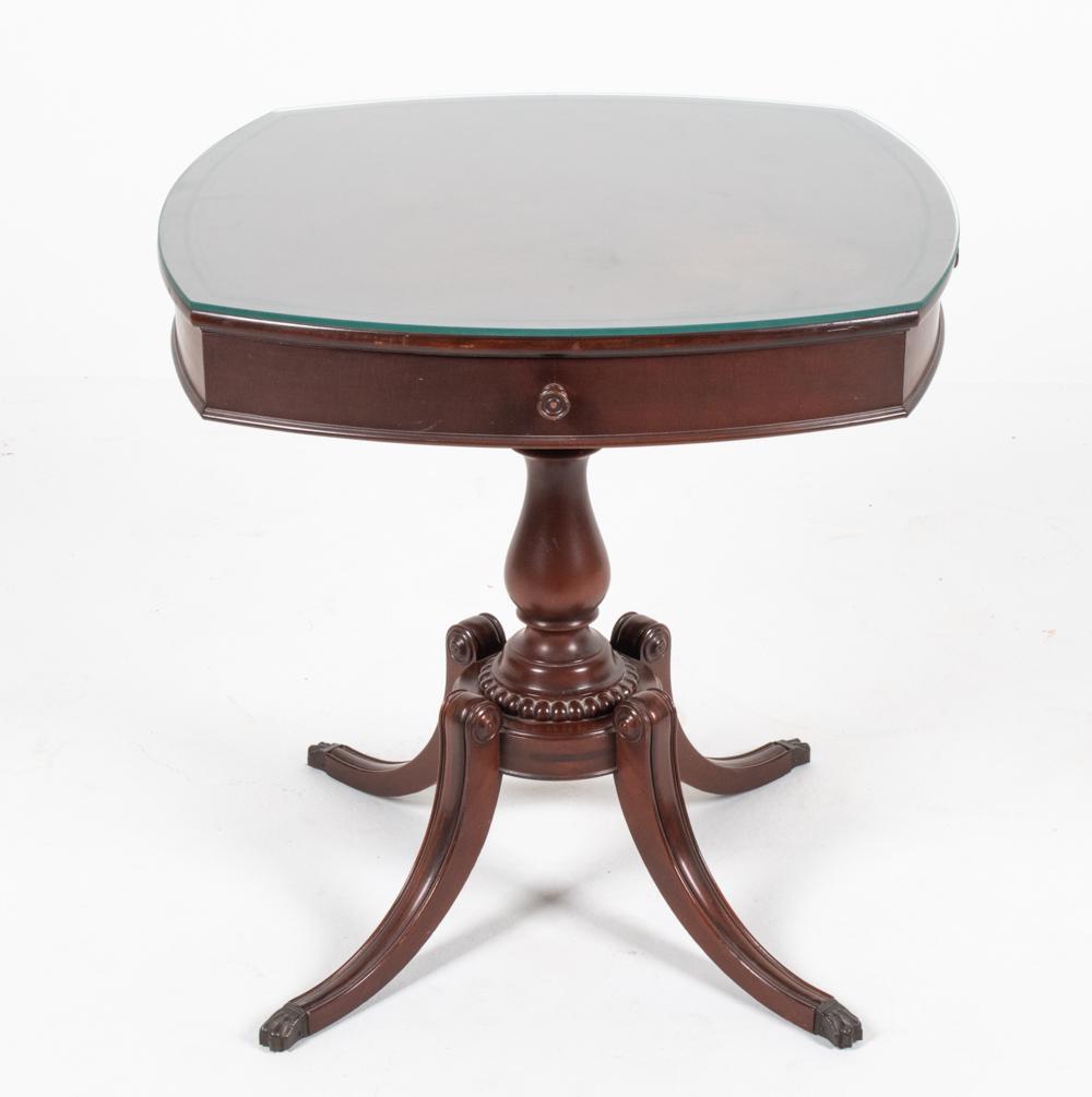20TH C. IMPERIAL MAHOGANY DRUM TABLE (1 of 16)