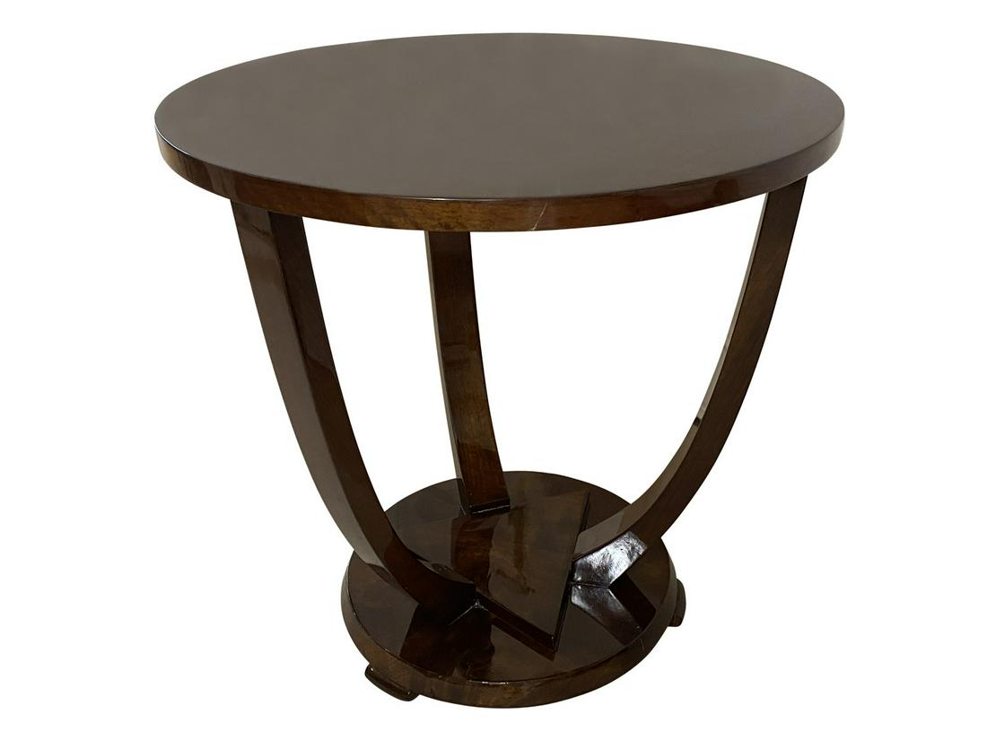 FRENCH ART DECO-STYLE GUERIDON SIDE TABLE (1 of 9)