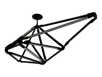 BEC BRITTAIN SHY OIL RUBBED BRONZE LIGHT FIXTURE: This Bec Brittain SHY lighting fixture creates form with lines of light; thin LED tubes, with their spare beauty, define the edges of its shape. Thus, the function of the piece and its form are