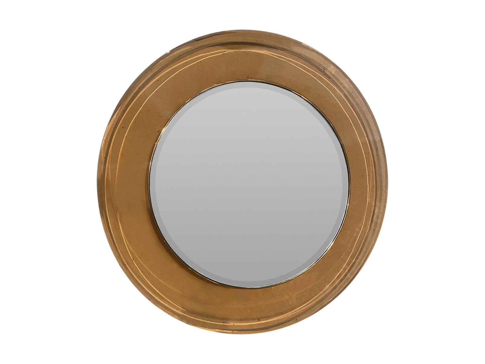 VINTAGE ITALIAN BLOWN GLASS ROUND MIRROR (1 of 7)