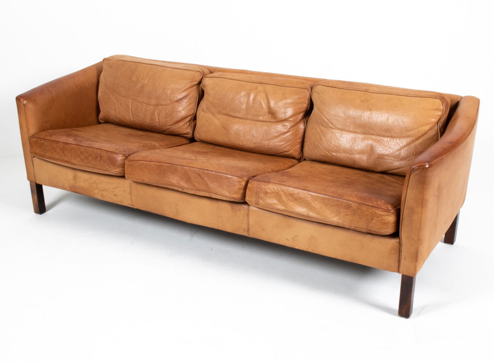 MOGENS HANSEN STYLE DANISH LEATHER SOFA (1 of 15)