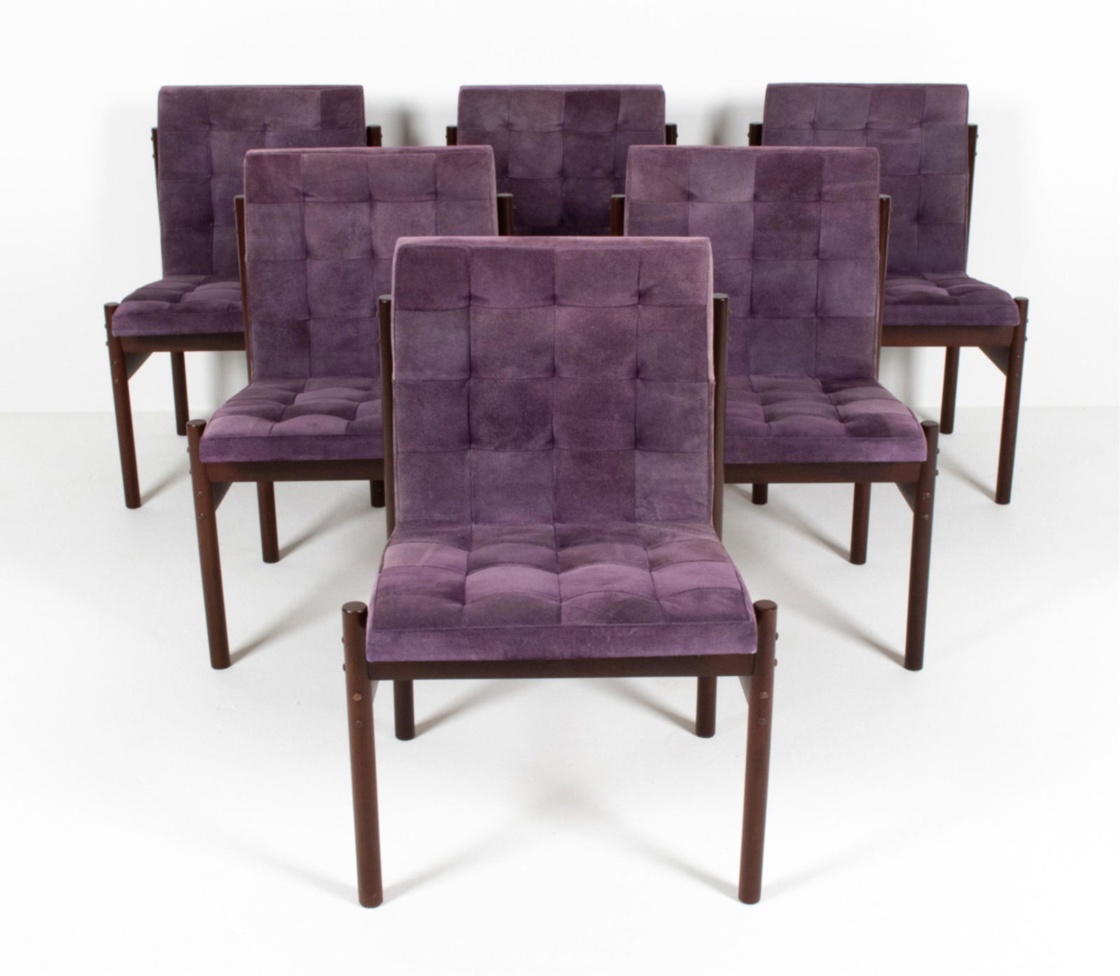 (6) J.D. MOVEIS BRAZILIAN ROSEWOOD & SUEDE CHAIRS (1 of 15)
