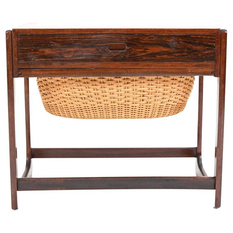 KAI KRISTIANSEN-STYLE DANISH ROSEWOOD SEWING TABLE (1 of 12)