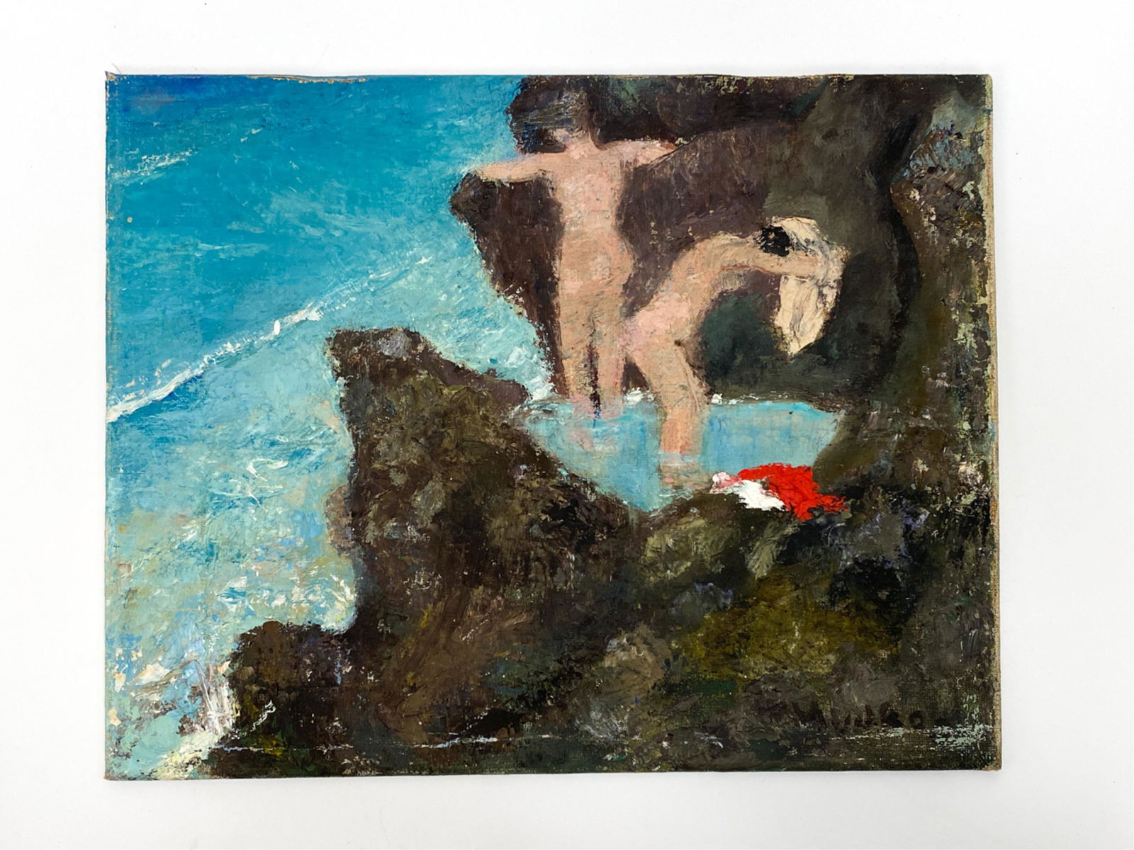 MODERNIST NUDES BY THE OCEAN O/C (1 of 7)