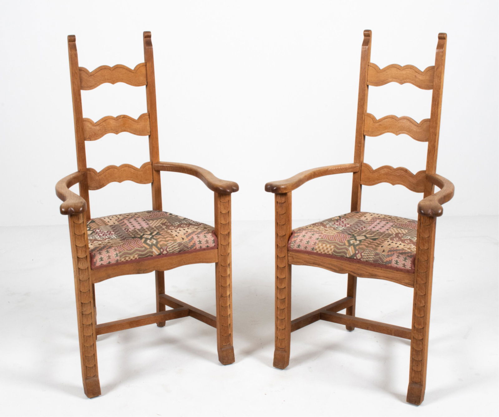(2) HENNING KJAERNULF STYLE OAK ARMCHAIRS (1 of 19)
